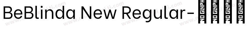 BeBlinda New Regular字体转换